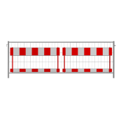Construction barrier grids | according to TL | film RA2/B, red / white